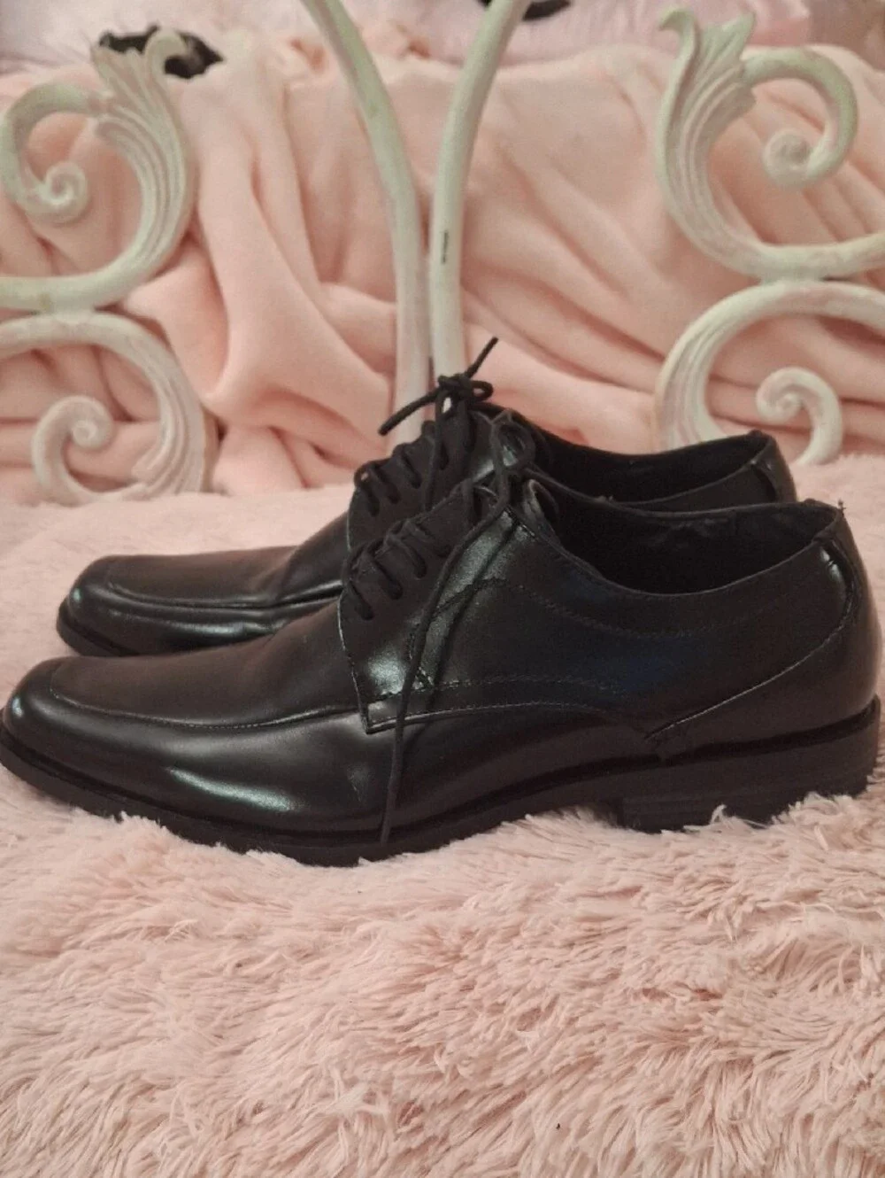 STACY ADAMS OXFORDS Men's Black Lace-Up  Dress Shoes NWOB